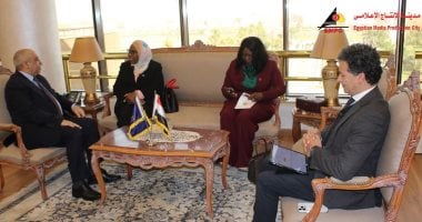 سفيرة مالاوى فى زيارة لمدينة الإنتاج الإعلامى: تمتلك إمكانيات علمية