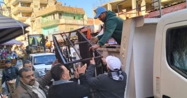 إزالة 585 إشغال طريق خلال حملة مكبرة بكوم حمادة بالبحيرة