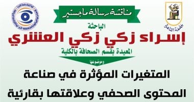 المتغيرات المؤثرة فى صناعة المحتوى الصحفى.. رسالة ماجستير بـ إعلام القاهرة