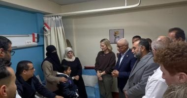 محافظ شمال سيناء يرافق وزيرة خارجية أيرلندا الشمالية فى زيارة مستشفى العريش