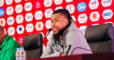 إيوبي لاعب نيجيريا في المؤتمر الصحفي 