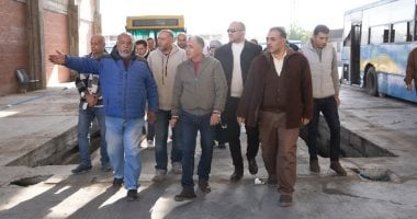 رئيس الهيئة العامة لنقل الركاب بالإسكندرية يتفقد جراج وسط ويوجه باستغلال 30 محلا