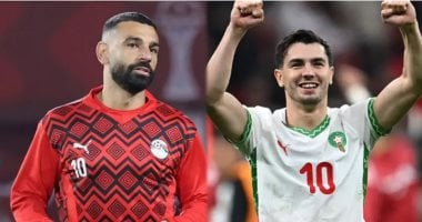 إبراهيم دياز ومحمد صلاح ثنائي منتخب المغرب ومصر