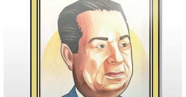 كاريكاتير اليوم السابع.. ذكرى ميلاد الفنان حسين رياض