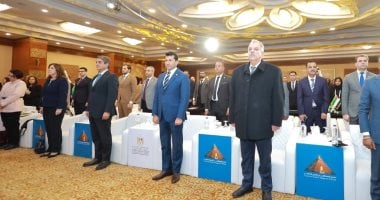 أشرف صبحي يشهد حفل ختام منتدى العاملين بالشباب والرياضة