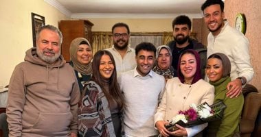 صبحى خليل يحتفل بخطوبة ابنته جيهان للمخرج ثائر الصيرفى