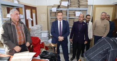 محافظ المنوفية يتفقد المطبعة السرية لامتحانات الشهادة الإعدادية دور يناير