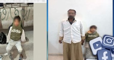 وزارة الداخلية تضبط عاملا ترك ابنه للتسول من المارة فى المنيا