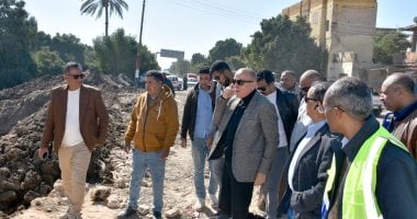محافظ الأقصر يتفقد مشروعات الرى وتوسعات كورنيش البر الغربى بمدينة القرنة