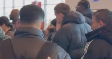 زحام شديد فى القطار المتجه لطنجة لحضور مباراة مصر والسنغال.. فيديو