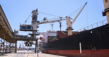 ميناء دمياط يستقبل السفينة CAPTAIN KARAM محملة بـ 53 ألف طن قمح من أوكرانيا