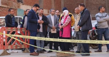 رئيس مياه القليوبية يتابع تنفيذ عداية نفقية أسفل السكة الحديد بالقناطر 