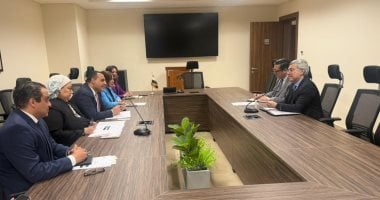 رئيس التمثيل التجاري  يبحث مع سفير البرازيل تنمية العلاقات الاقتصادية