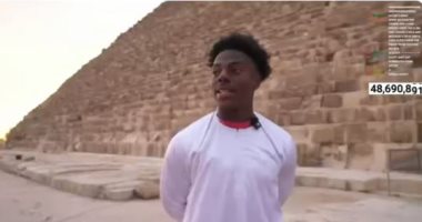 تليفزيون "اليوم السابع" يبرز مغامرة اليوتيوبر الأمريكى سبيد فى الأهرامات 