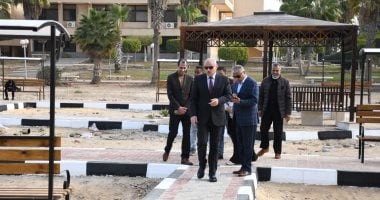 رئيس جامعة القناة يتابع اللمسات الأخيرة لتطوير منطقة "الاستذكار" 