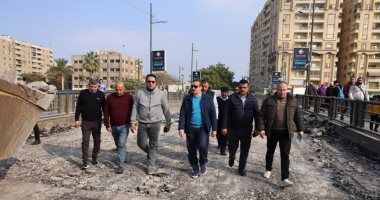 محافظ المنوفية يتفقد أعمال صيانة ورفع كفاءة كوبرى مبارك بشبين الكوم
