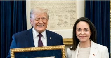 المعارضة الفنزويلية ماتشادو تسلم ترامب جائزة نوبل للسلام