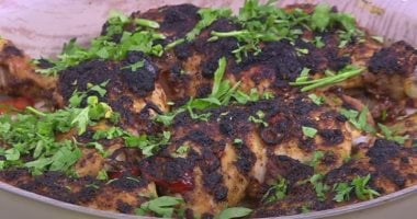 طريقة عمل صينية دجاج بالسماق فى الفرن 