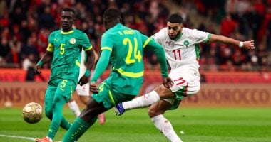 إسماعيل صيباري لاعب المغرب في إحدى الهجمات