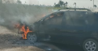 السيطرة على حريق نشب فى سيارة ملاكى بقنا