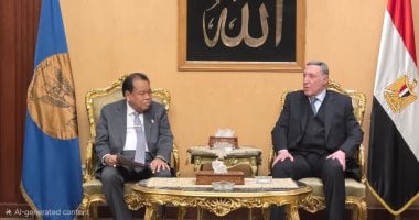 رئيس المحكمة الدستورية العليا يستقبل نظيره الإندونيسى لبحث تعزيز التعاون