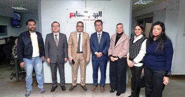 وفد من شركة هواوي يزور اليوم السابع ويشيد بالتطور المهني والتقني.. صور