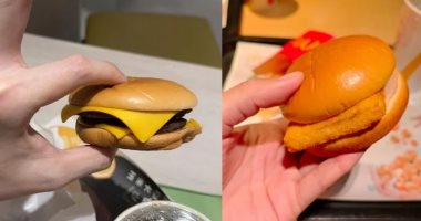 انتقادات واسعة لمطعم عالمى شهير فى الصين بسبب برجر بحجم الماكرون