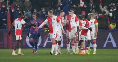 سلافيا براج ضد برشلونة.. 4 أهداف فى شوط أول مثير بدوري الأبطال