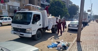 رفع 40 طن قمامة ومخلفات صلبة وأتربة بحى غرب سوهاج