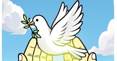 مصر تواصل دعم القضية الفلسطينية فى كاريكاتير اليوم السابع