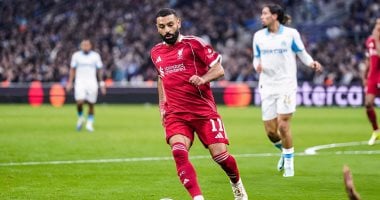 محمد صلاح في مباراة ليفربول ومارسيليا