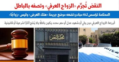 النقض تجرم الزواج العرفى بالقاصرات وتكيفه بهتك عرض.. عن برلمانى