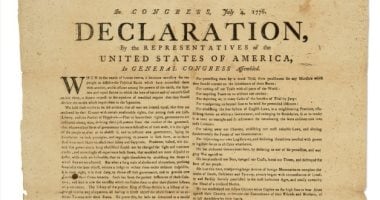 بيع وثيقة تحرير العبيد بـ 6.7 مليون دولار ونسخة الاستقلال الأمريكى بـ5.6 مليون