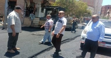 متابعة عمليات الرصف