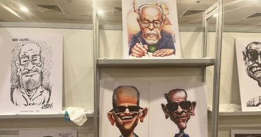 نجيب محفوظ بعيون العالم.. الكاريكاتير العالمى يحتفى بأديب نوبل