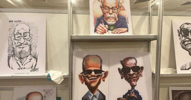 الكاريكاتير العالمى يحتفى بنجيب محفوظ