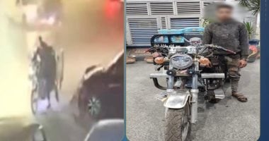 ضبط قائد تروسيكل اصطدم بسيارة وغادر المكان بالغربية