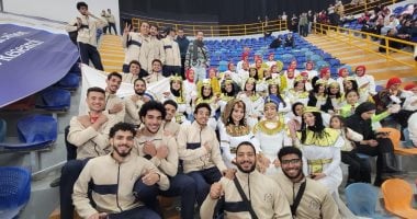 جامعة حلوان التكنولوجية الدولية تشارك فى افتتاح دورى الجامعات الـ(53)