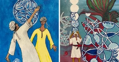 الفنان التشكيلى وليد علاء الدين يشارك فى معرض حوار فنى