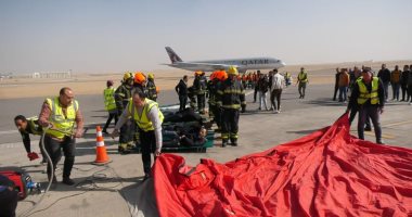 وزارة الطيران تنفذ تجربة طوارئ موسعة لإدارة الطوارئ بمنظومة النقل الجوى