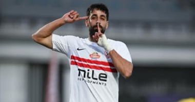 عدى الدباغ يسجل الهدف الأول للزمالك أمام بتروجت فى الدقيقة 20.. صور 