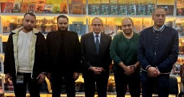 أحمد مجاهد يزور جناح دار ن لحل أزمة رواية سفر العذارى لـ يوسف زيدان