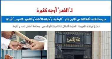 لـ الغدر أوجه كثيرة.. جريمة تختلف أشكالها من قانون لآخر.. نقلا عن برلمانى