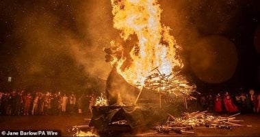 اعرف قصة مهرجان النار الذى يقام كل يناير بجزر شتلاند فى اسكتلندا