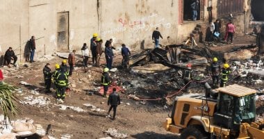 حريق منطقة الزرايب 