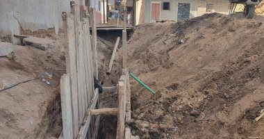 تعرف على نسب تنفيذ محطات رفع الصرف الصحى بقرية عنيبس فى سوهاج