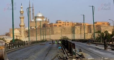 أعمال إزالة كوبرى السيدة عائشة