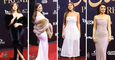 إطلالات فخمة لنجمات الفن على السجادة الحمراء بحفل الشركة المتحدة