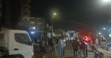  السيطرة على حريق كبير فى مخبز ومحل بمدينة منوف.. بث مباشر