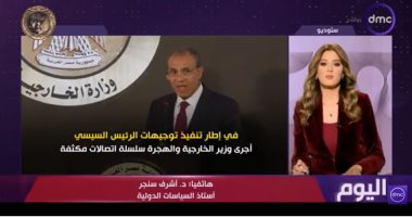 أشرف سنجر لـ اليوم: تحركات دبلوماسية مصرية مكثفة لاستقرار الشرق الأوسط
